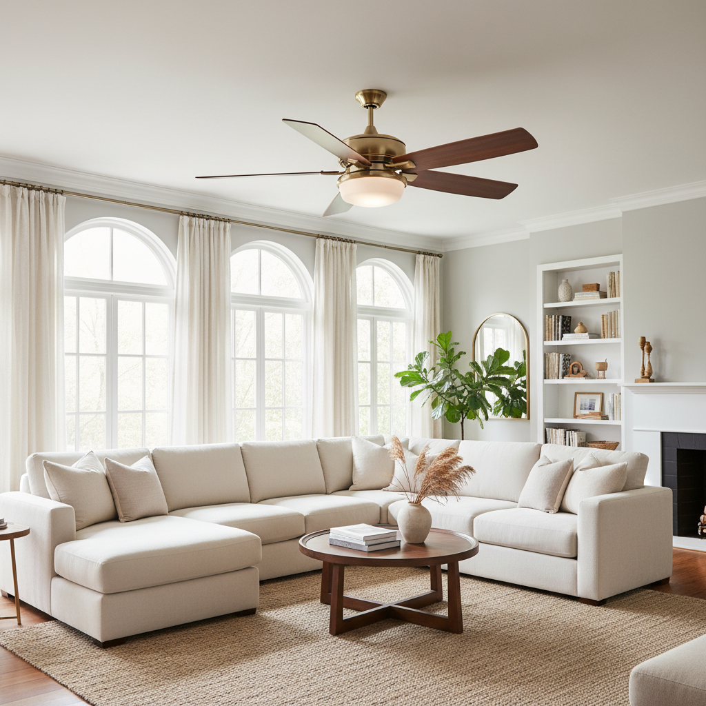 Kichler Ridley II (Brass Accents) Ceiling Fan Review: A Timeless Addition?