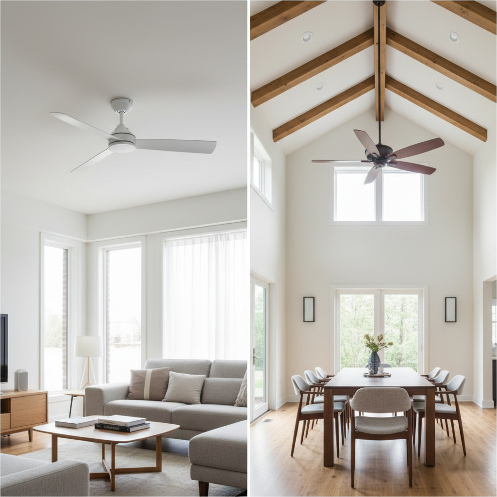 Flush Mount vs. Downrod Ceiling Fans: The Ultimate Height Guide for Optimal Comfort in 2026