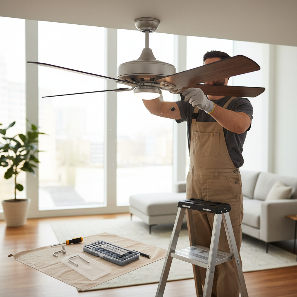 How to Perfectly Balance a Wobbling Ceiling Fan DIY